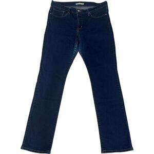 Levi's 312 Shaping Slim Jeans Darkest Sky Dark Wash Women's 33x32 Clean Girl